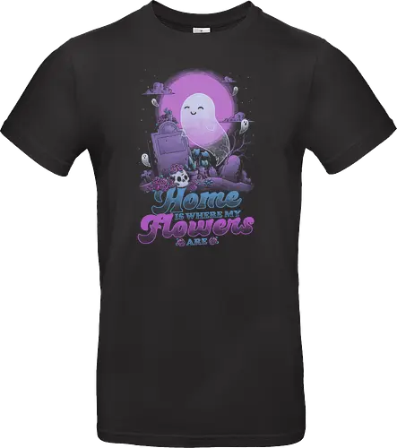 Ghost Home Flowers Dark Humor Pun