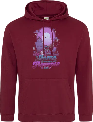 Ghost Home Flowers Dark Humor Pun