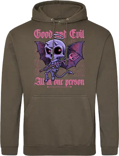 Good and Evil - Funny Diabolical Skull