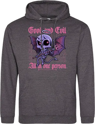 Good and Evil - Funny Diabolical Skull