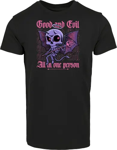 Good and Evil - Funny Diabolical Skull