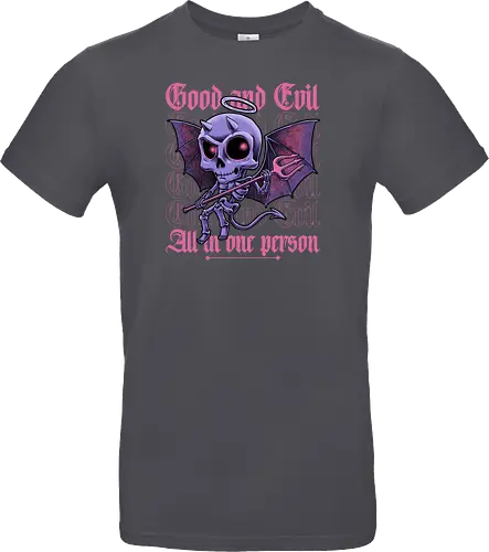 Good and Evil - Funny Diabolical Skull
