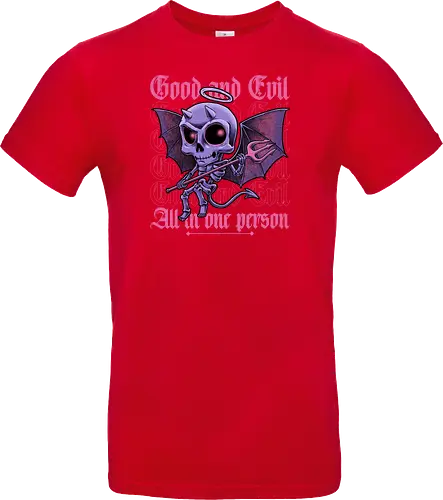Good and Evil - Funny Diabolical Skull
