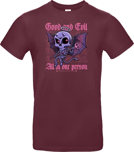 Good and Evil - Funny Diabolical Skull
