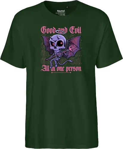 Good and Evil - Funny Diabolical Skull