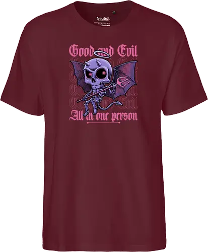 Good and Evil - Funny Diabolical Skull