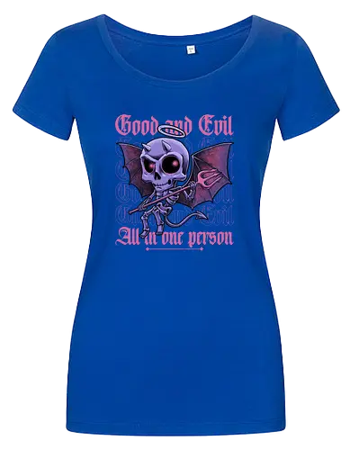 Good and Evil - Funny Diabolical Skull