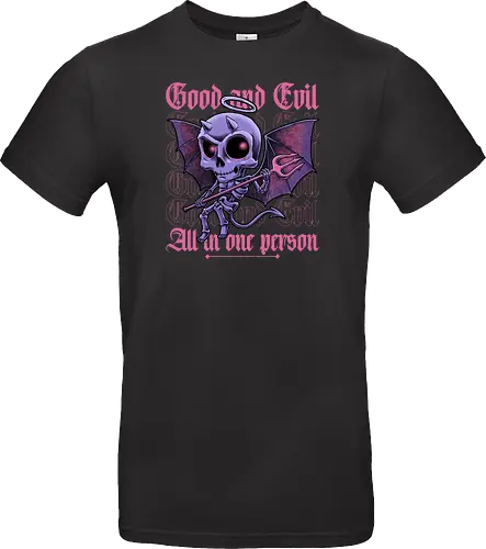 Good and Evil - Funny Diabolical Skull