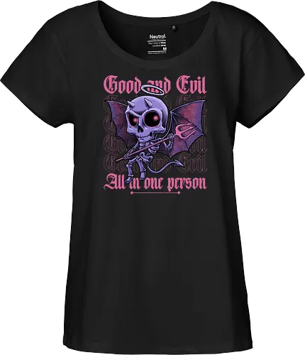 Good and Evil - Funny Diabolical Skull