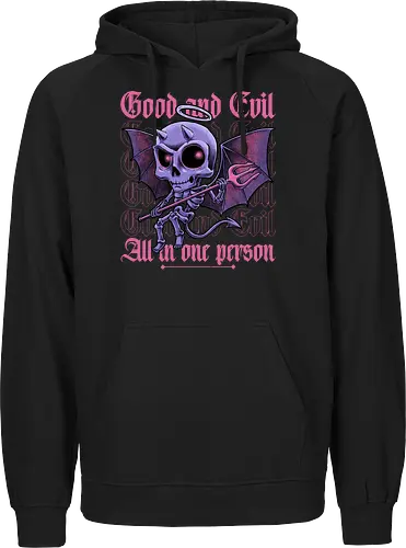 Good and Evil - Funny Diabolical Skull