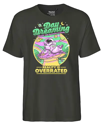 Daydream Astronaut - astronaut, space, fantasy, daydream - Fairtrade T-Shirt