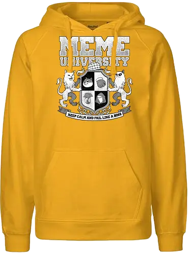 Meme University - Funny College Parody - meme, doge, grumpy, like a boss - Fairtrade Hoodie