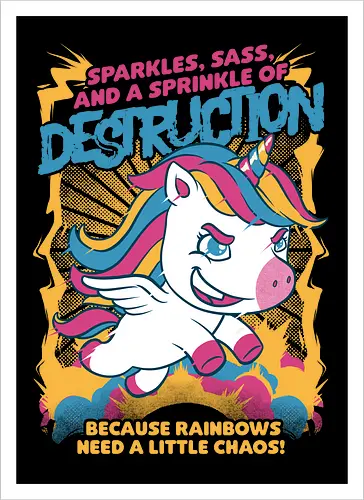 Unicorn Rainbows Destruction