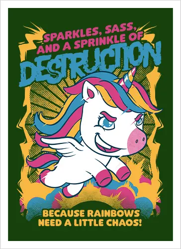 Unicorn Rainbows Destruction