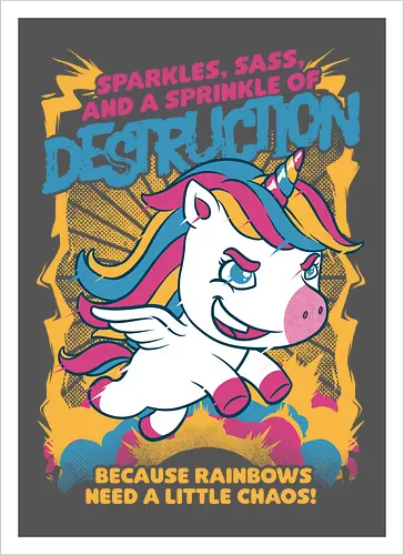 Unicorn Rainbows Destruction