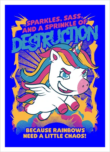 Unicorn Rainbows Destruction
