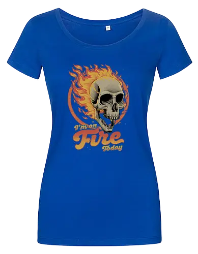I'm on Fire Today Sarcastic Skull