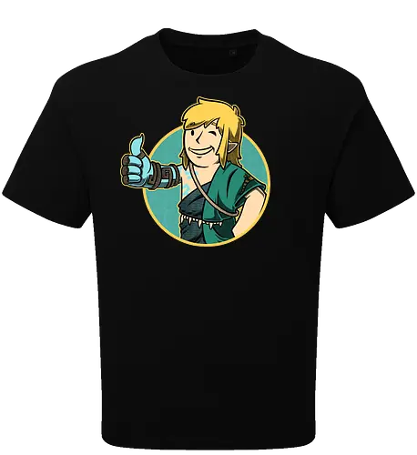 Vault Elf Boy Game - vault, Hero of Time, mashup, gaming, kingdom - Oversize T-Shirt