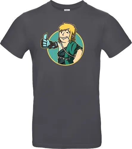 Vault Elf Boy Game - vault, Hero of Time, mashup, gaming, kingdom - Standard T-Shirt