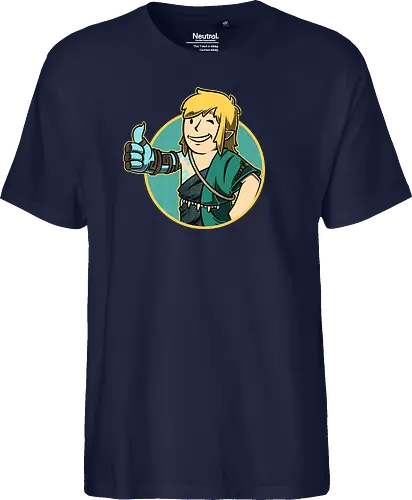 Vault Elf Boy Game - vault, Hero of Time, mashup, gaming, kingdom - Fairtrade T-Shirt