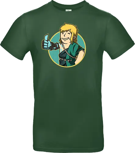 Vault Elf Boy Game - vault, Hero of Time, mashup, gaming, kingdom - Standard T-Shirt