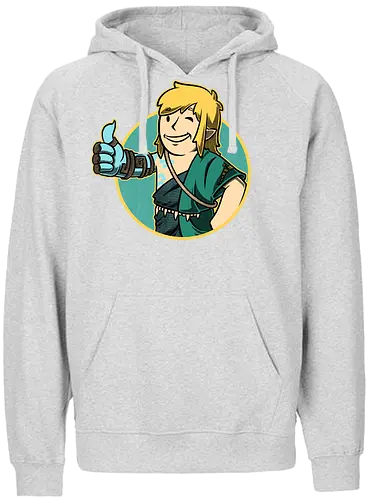 Vault Elf Boy Game - vault, Hero of Time, mashup, gaming, kingdom - Fairtrade Hoodie