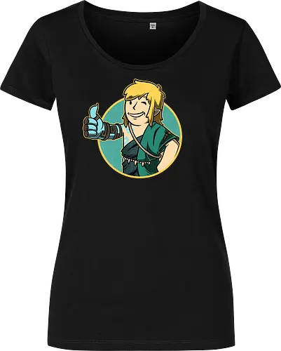 Vault Elf Boy Game - vault, Hero of Time, mashup, gaming, kingdom - Women T-Shirt