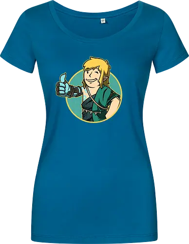 Vault Elf Boy Game - vault, Hero of Time, mashup, gaming, kingdom - Women T-Shirt