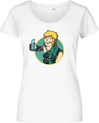 Vault Elf Boy Game - vault, Hero of Time, mashup, gaming, kingdom - Women T-Shirt