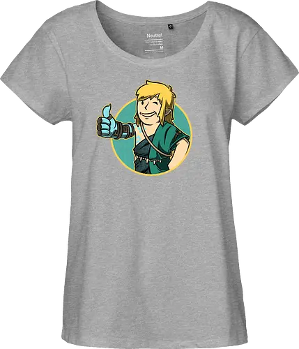 Vault Elf Boy Game - vault, Hero of Time, mashup, gaming, kingdom - Fairtrade Girl Shirt
