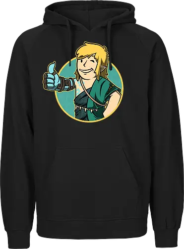 Vault Elf Boy Game - vault, Hero of Time, mashup, gaming, kingdom - Fairtrade Hoodie