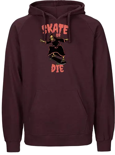 skate or die - Skating, skateboard, death, reaper - Fairtrade Hoodie