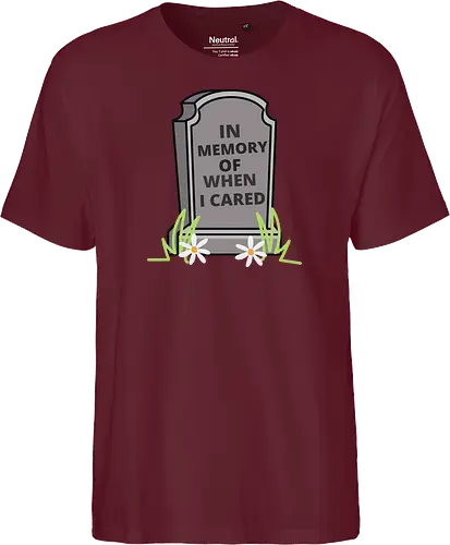 in memory of when i cared