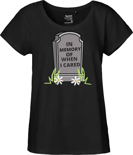 in memory of when i cared