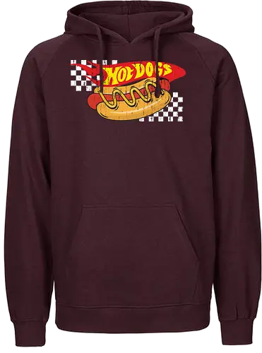 hot dogs parody logo - Hot Dog, mashup, 90s, cars - Fairtrade Hoodie