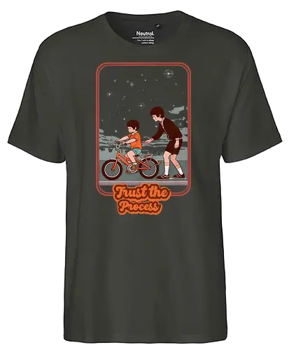 trust the process - trust, kid, Cycling, bicycle - Fairtrade T-Shirt