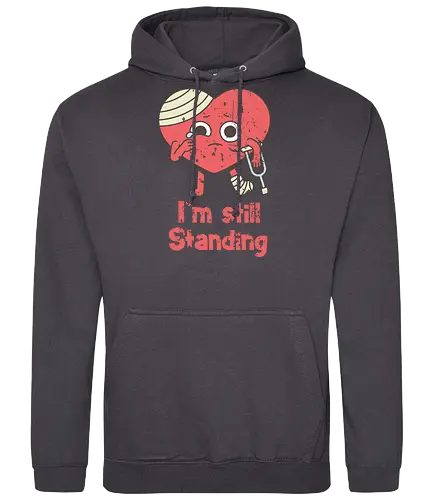 i'm still standing - still standing, hrt brk, hrtache - Standard Hoodie