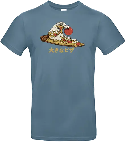 The Great Pizza Wave - pizza, wave, kanagawa, fast food, grt wave - Standard T-Shirt