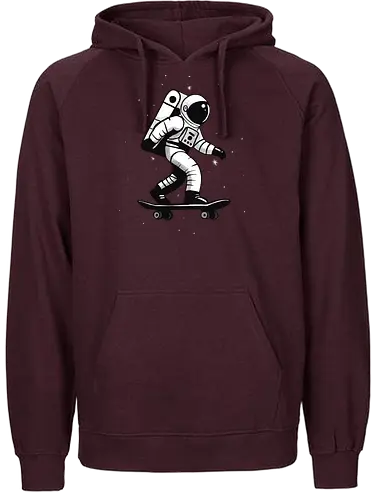 skateboard astronaut - skate, Skating, astronaut, space - Fairtrade Hoodie