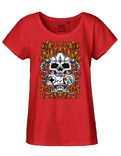 rock game - Console Gaming, skull, earth - Fairtrade Girl Shirt
