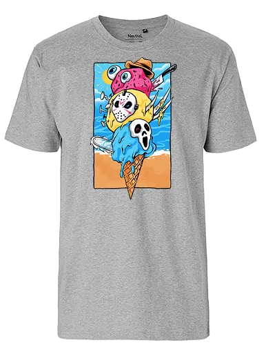 sweet revenge - jason, freddy, horror, ice cream - Fairtrade T-Shirt