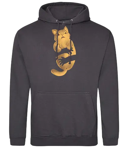 what the pets - cat, finger, F**k, hug - Standard Hoodie