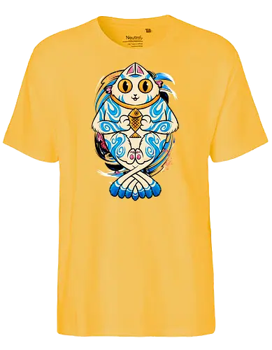 eye catching - fish, cat, Koi - Fairtrade T-Shirt