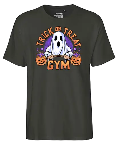 boo gym - boo, ghost, geist, gym, halloween - Fairtrade T-Shirt