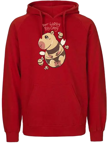 bee cappy - Capybara, bee, cute - Fairtrade Hoodie