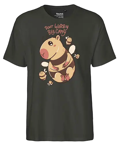 bee cappy - Capybara, bee, cute - Fairtrade T-Shirt