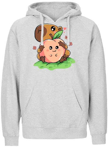 capeachbara - Capibara, cuddle, peach - Fairtrade Hoodie