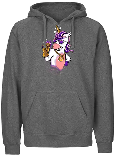 snap it - unicorn, Bling bling - Fairtrade Hoodie