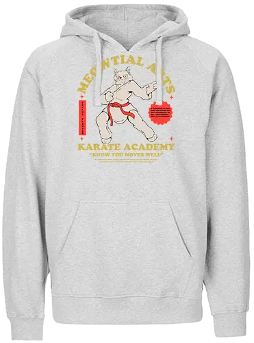 Meowtial Arts - martial arts, sport, karate, cat, katze - Fairtrade Hoodie