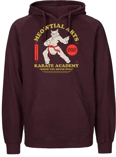 Meowtial Arts - martial arts, sport, karate, cat, katze - Fairtrade Hoodie